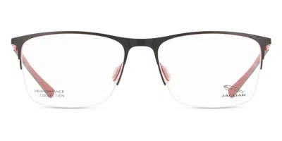Jaguar 3844 Men's Glasses, Red, Size 55 In Multi