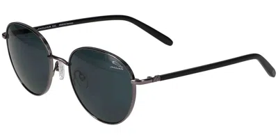 Jaguar 7466 4200 Men's Sunglasses Silver Size 53 In Black