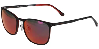 Jaguar 7624 6100 Men's Sunglasses Black Size 55 In Gold