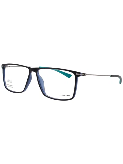 Jaguar Designer Men's Eyeglasses Jg36832 Premium Quality In 3100 - Matte Blue - Demo