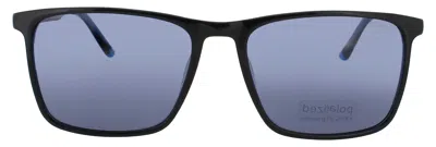 Jaguar Jg37181 Sunglasses In Matte Black - Dark Blue Polarized