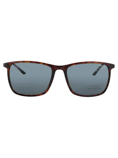 Jaguar Jg37203 Sunglasses In Matte Brown - Dark Smoke