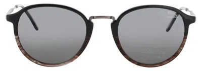 Jaguar Jg37280 Sunglasses In Matte Grey - Dark Smoke Polarized