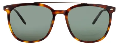 Jaguar Jg37283 Sunglasses In Matte Brown - Dark Green