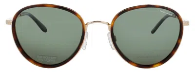 Jaguar Jg37467 Sunglasses In Matte Brown - Dark Green