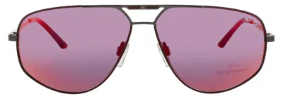 Jaguar Jg37503 Sunglasses In Matte Grey - Red Mirror