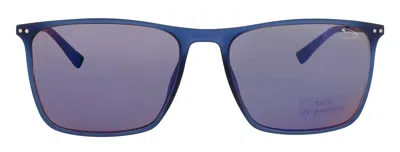 Jaguar Jg37623 Sunglasses In 3100 - Matte Blue - Red Mirror