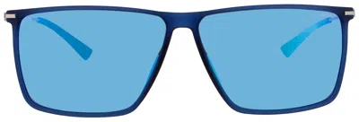 Jaguar Jg37626 Sunglasses In 3100 - Matte Blue - Blue Mirror