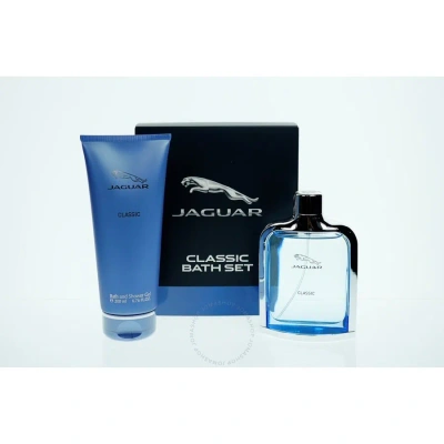 Jaguar Men's Classic Blue Gift Set Fragrances 7640171192987 In Blue / Orange / White