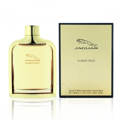 Jaguar Men's Classic Gold Edt Spray 3.4 oz Fragrances 7640111493723 In Gold / Orange