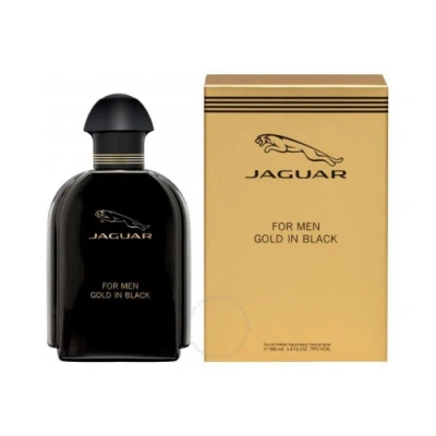 Jaguar Men's Gold In Black Edt Spray 3.4 oz Fragrances 7640171190792 In Black / Gold / Violet