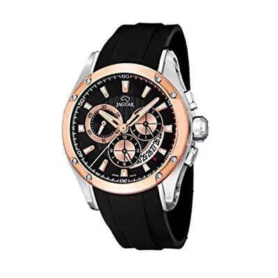 Pre-owned Jaguar Special Edition Mens Analog Quartz Watch With Silicone Bracelet J689/1