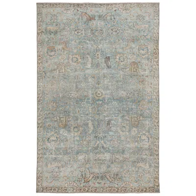 Jaipur Boheme Stag Boh17 6'x9' Teal And Gold Oriental Area Rug