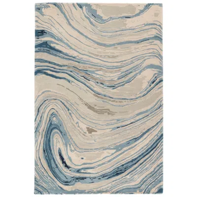 Jaipur Genesis Atha Ges22 6'x9' Blue And Gray Abstract Area Rug
