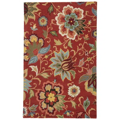 Jaipur Hacienda Zamora Hac11 2'x3' Red And Yellow Area Rug