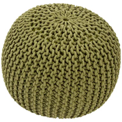 Jaipur Lindley Sage Green Pouf Ottoman