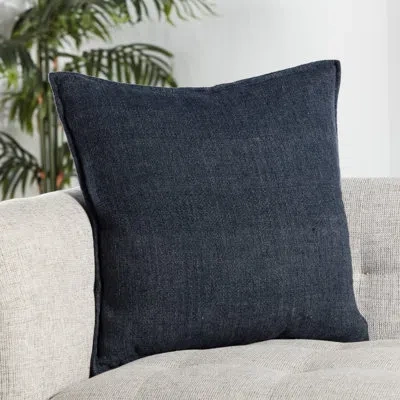 Jaipur Living Blanche Handmade Pillow In Dark Blue