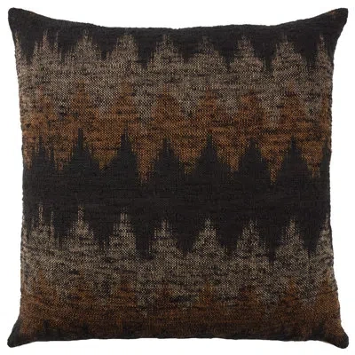 Jaipur Living Harith Handmade Chevron Tan/orange Pillow Cover (lumbar) In Pillow Cover Only - No Insert