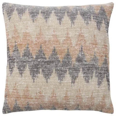Jaipur Living Isoke Handmade Solid White/blue Pillow In Down Fill