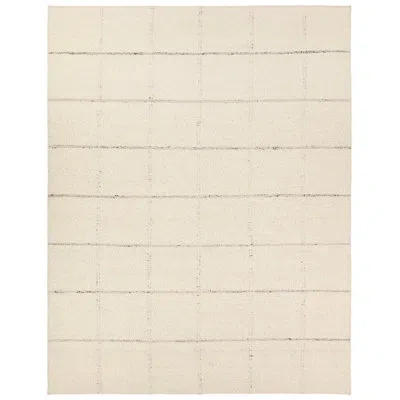 Jaipur Living Leona Coart Leo11 Handmade Stripes Ivory And Gray Area Rug (10'x14') In Brown
