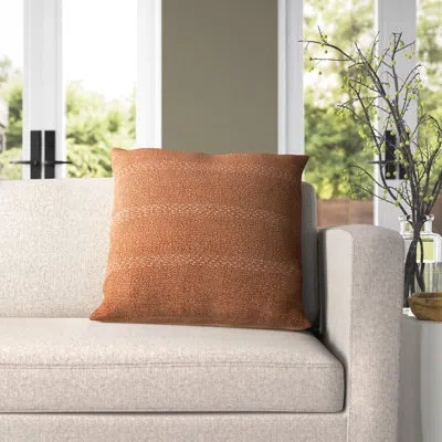 Jaipur Living Lexington Square Cotton Pillow Cover & Insert In Terracotta,pillow Cover Only - No Insert