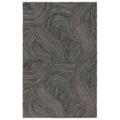 Jaipur Living Linette Tufted Abstract Blue Area Rug (18" Swatch) In Blue;brown;tan
