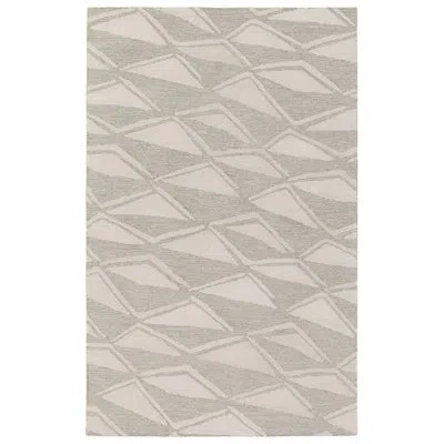 Jaipur Living Nikkichu Movrantufted Tribal Gray Area Rug  (18" Swatch) In Ivory;silver;gray;cream