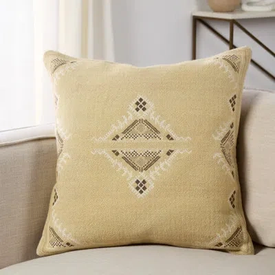 Jaipur Living Puebla 100% Cotton Throw Square Pillow Cover In Pillow Cover Only - No Insert