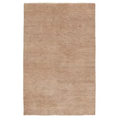Jaipur Living Saga Origin Sag04 Handknotted Solid Taupe Area Rug (6'x9') In Brown