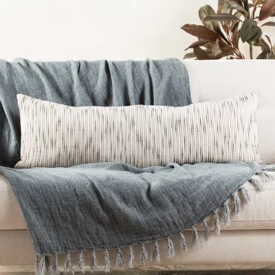 Jaipur Living Saxon Stripe Cotton Lumbar Pillow In Pillow Cover Only - No Insert