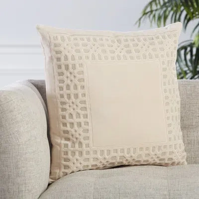Jaipur Living Trellis Square Cotton Pillow Cover