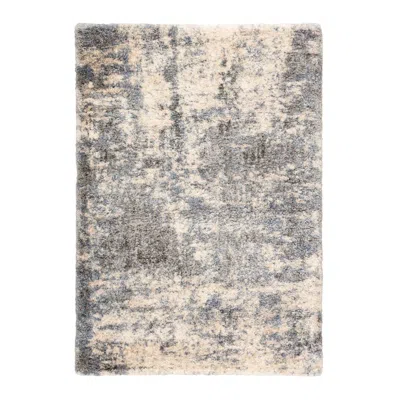 Jaipur Lyra Cantata Lyr01 5'3"x7'7" Gray And Blue Shag Area Rug