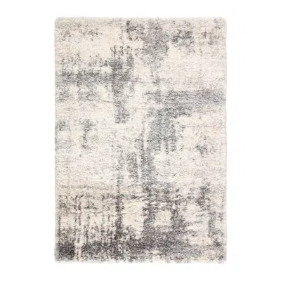 Jaipur Lyra Serenade Lyr04 5'3"x7'7" Ivory Light Gray Shag Area