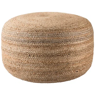 Jaipur Mesa Natural Solid Cylinder Pouf Ottoman