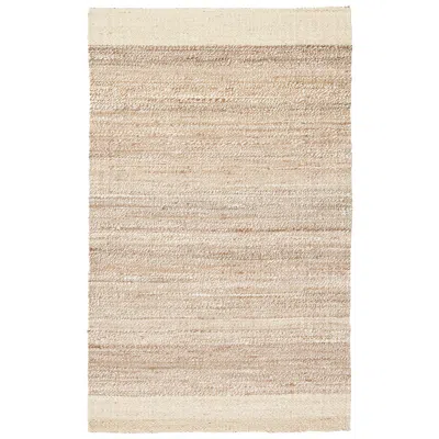Jaipur Naturals Tobago Mallow Nat12 6'x9' White And Tan Area Rug