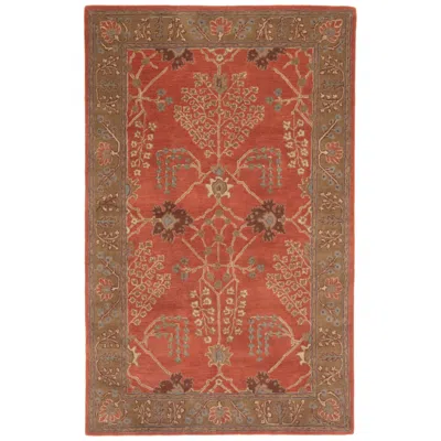 Jaipur Poeme Chambery Pm51 5'x8' Orange Brown Rectangular Area Rug