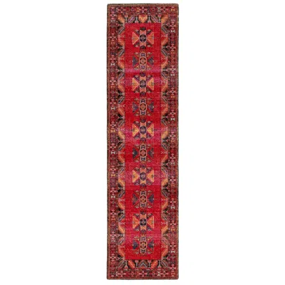 Jaipur Polaris Paloma Pol19 2'6"x8' Red And Pink Runner Area Rug