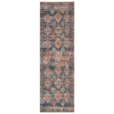 Jaipur Polaris Pol18 2'8"x10' Blue Orange Rectangle Area Rug