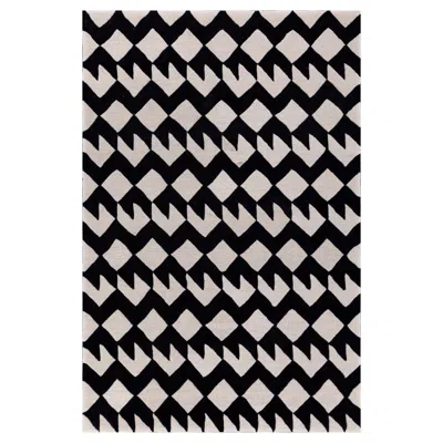 Pre-owned Jaipur Rugs 4x6 Feet Hand Tufted Carpet Wool Modern Grey And Black Rug In Gray