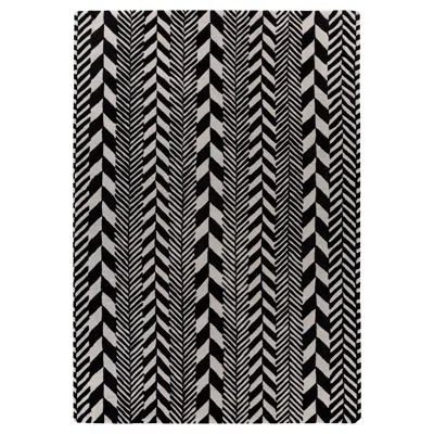 Pre-owned Jaipur Rugs 4x6 Feet Hand Tufted Carpet Wool Modern Grey And Black Rug In Gray