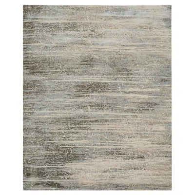 Pre-owned Jaipur Rugs 5'6x8 Feet Hand Knotted Carpet Wool And Bamboo Silk Ivory Modern Rug In White
