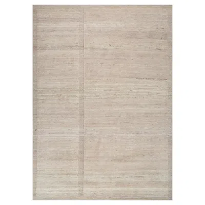 Pre-owned Jaipur Rugs 5'6x8 Feet Hand Knotted Carpet Wool Modern Ivory Rug In White