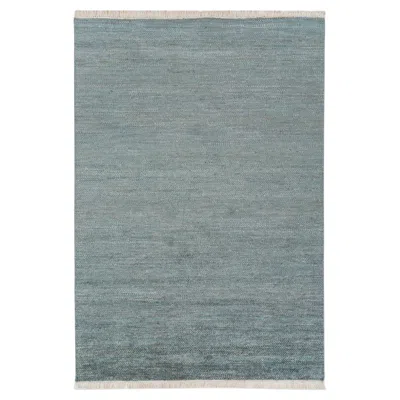 Pre-owned Jaipur Rugs 5x8 Feet Hand Knotted Carpet Wool And Silk Modern Blue Rug