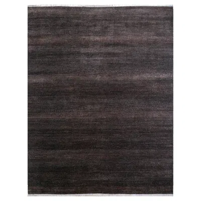Pre-owned Jaipur Rugs 7'6x10 Feet Hand Knotted Carpet Wool And Viscose Modern Beige Rug In Brown