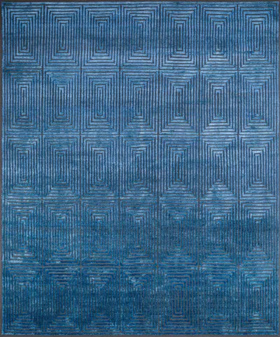Pre-owned Jaipur Rugs 8x10 Feet Hand Knotted Carpet Wool And Silk Modern Beige & Brown Rug
