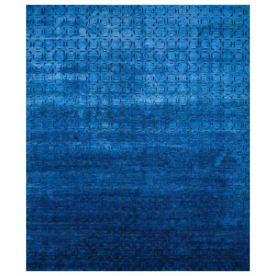 Pre-owned Jaipur Rugs 8x10 Feet Hand Knotted Carpet Wool And Silk Modern Blue Rug
