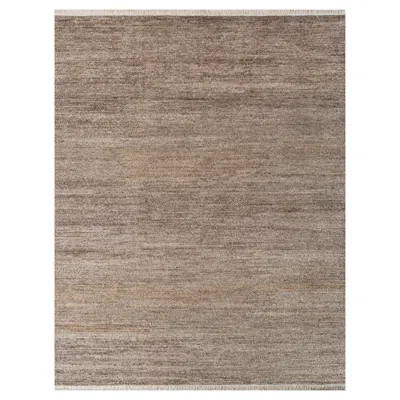 Pre-owned Jaipur Rugs 8x10 Feet Hand Knotted Carpet Wool And Silk Modern Grey & Black Rug In Gray