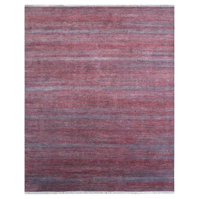 Pre-owned Jaipur Rugs 8x10 Feet Hand Knotted Carpet Wool & Viscose Modern Grey & Black Rug In Gray