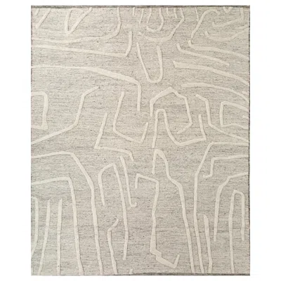 Pre-owned Jaipur Rugs 8x10 Feet Hand Knotted Carpet Wool Blue Modern Moroccan & Tribal Rug