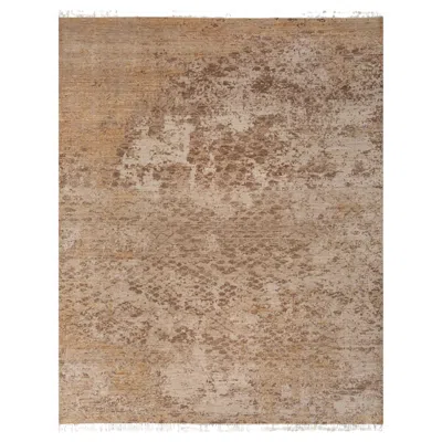 Pre-owned Jaipur Rugs 8x10 Feet Hand Knotted Carpet Wool Modern Beige And Brown Rug